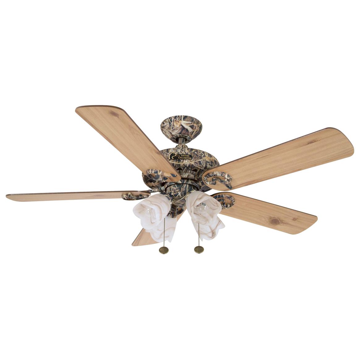 John Marshall Ducks Unlimited Max 4, Camouflage Ceiling Fans With Lights