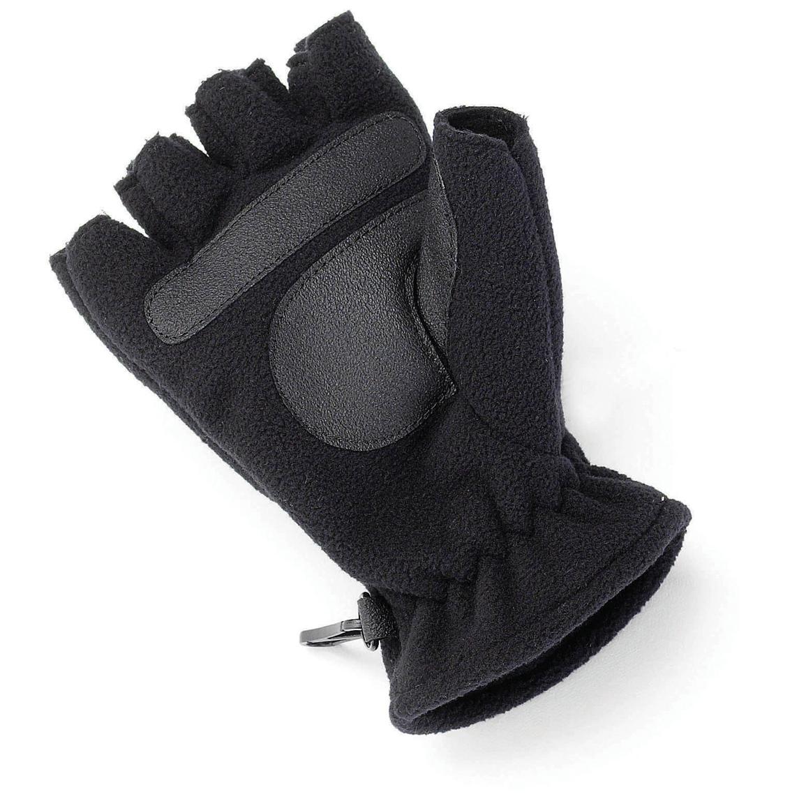 Mens Hodgman® Vapex® Fingerless Fishing Gloves, Black - 110412, at 