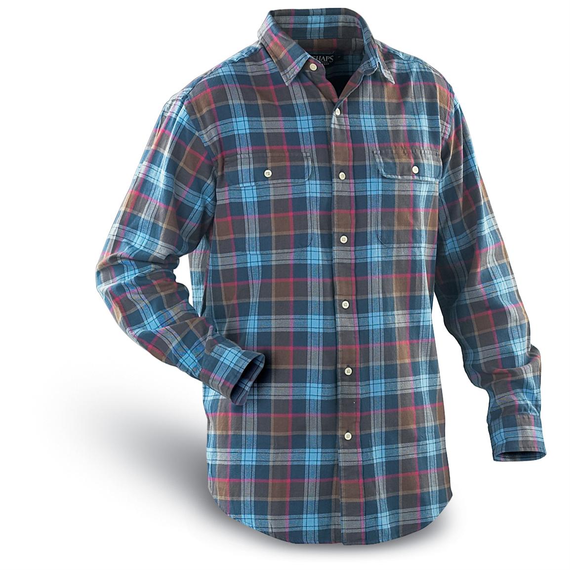 Chaps Long-sleeved Flannel Shirt - 110772, Shirts at Sportsman's Guide