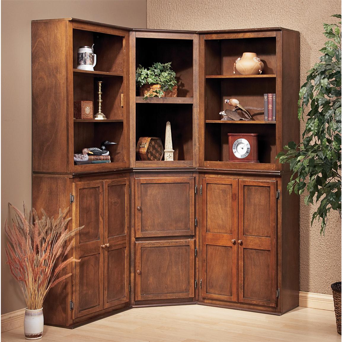 Stackable Corner 2-door Cabinet - 111222, Living Room ...