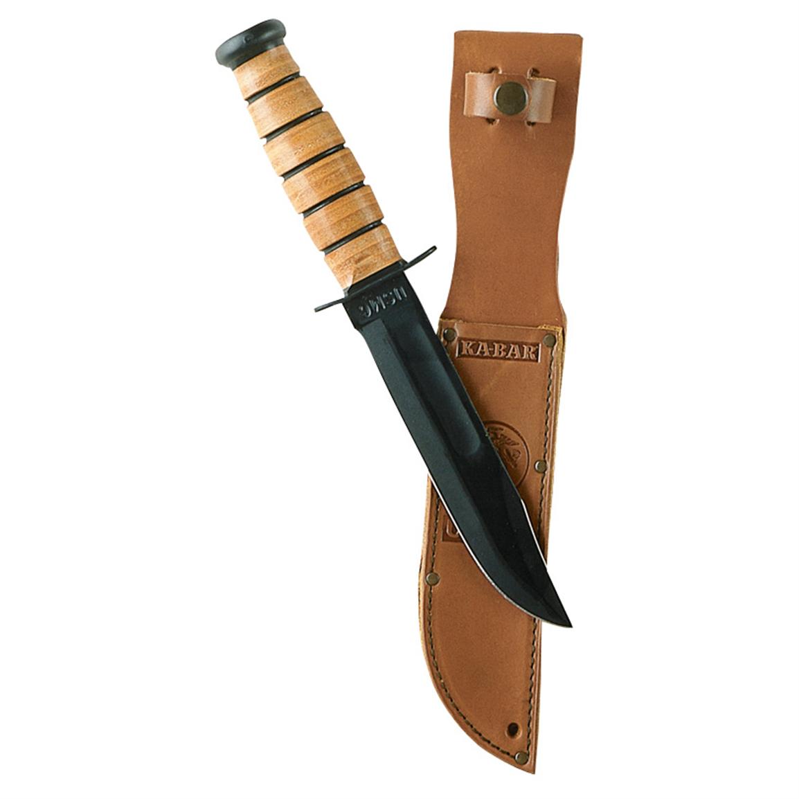 Ka Bar® U S M C Fighting Knife With Sheath 111627 Military Grade Pocket Knive At Sportsman