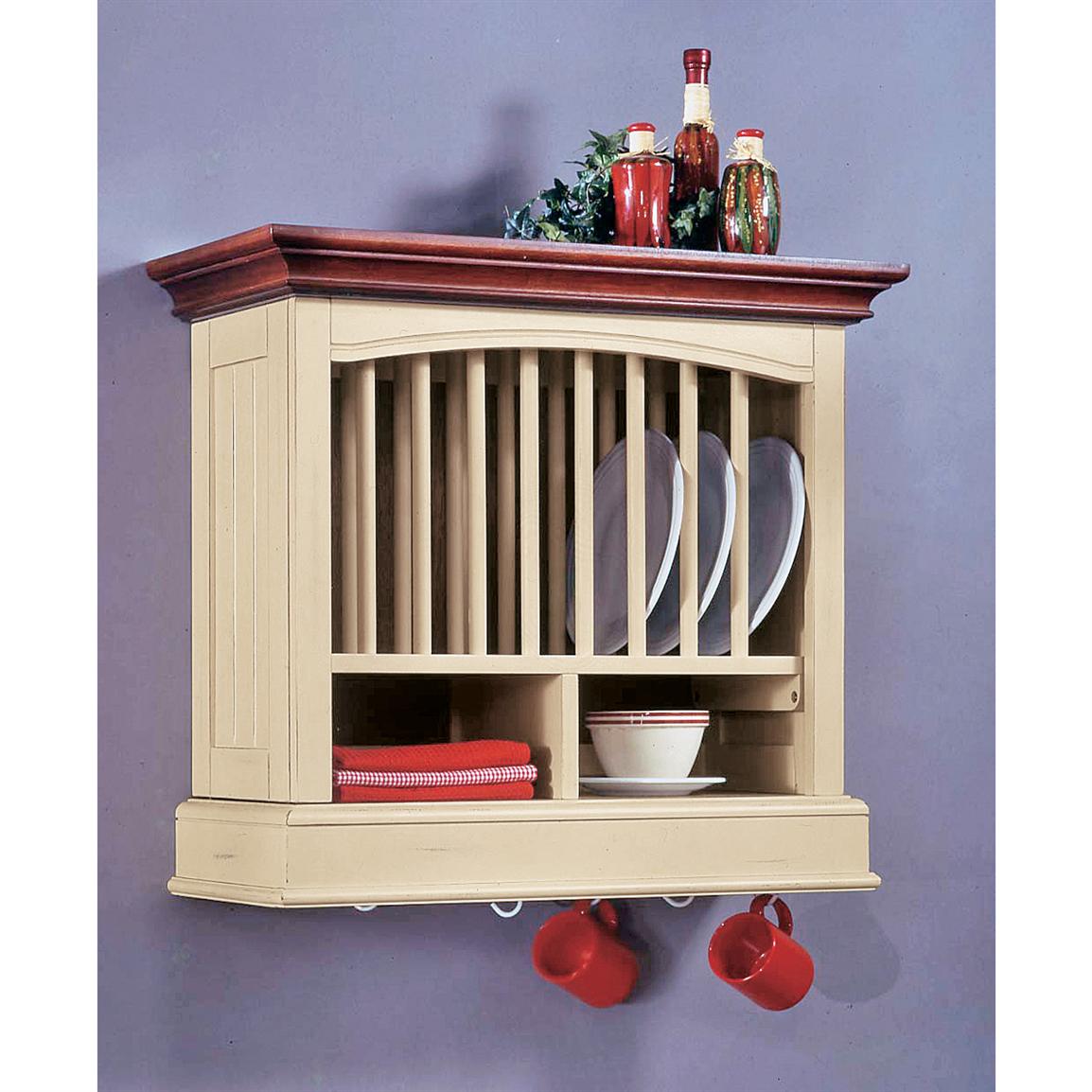 Betty Crocker® Wall Hutch with Plate Rack 111642, Kitchen & Dining
