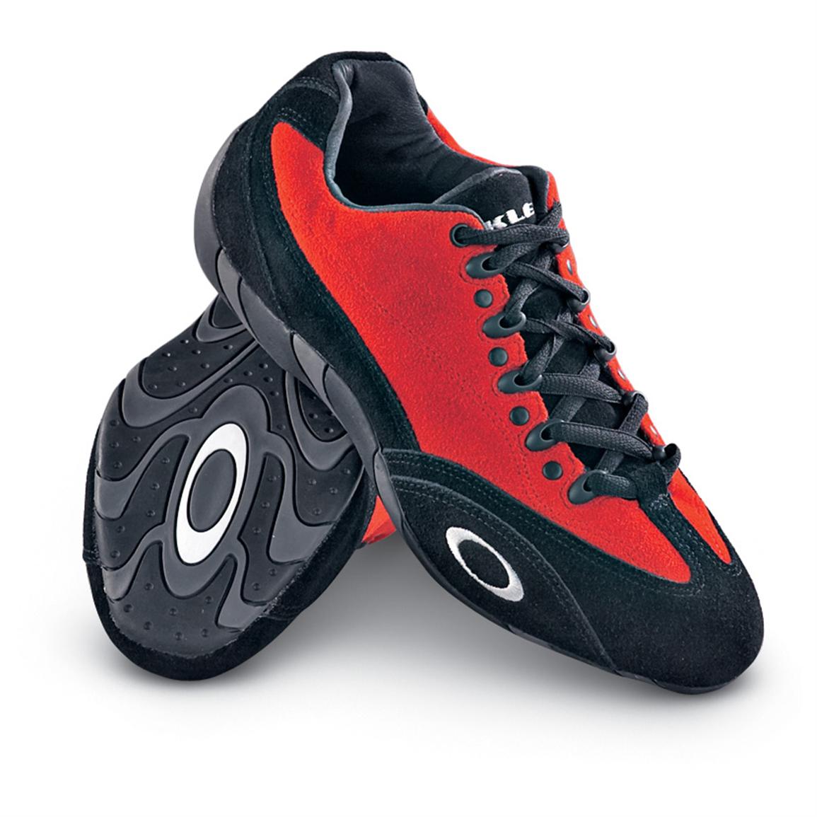 Men's Oakley® Thirteen Twenty Shoes, Black / Red - 113596, Casual Shoes ...