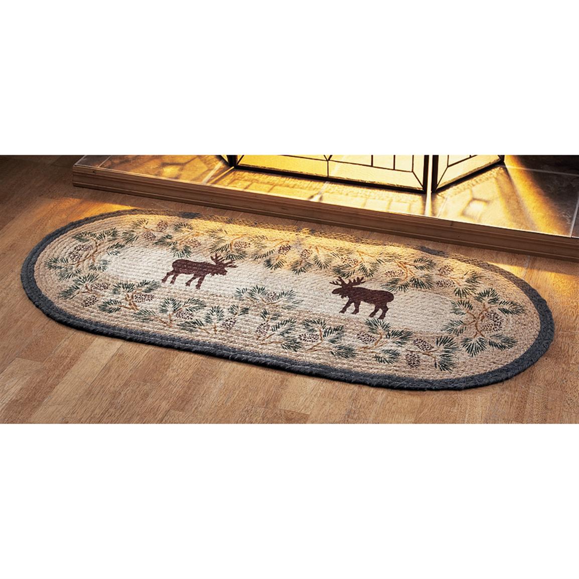 Earth Rugs Hand printed Jute Hearth Rug 113866, Rugs at Sportsman's