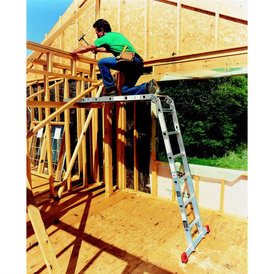 Climbtek Double Step Straight Ladder 113927, Ladders & Storage at