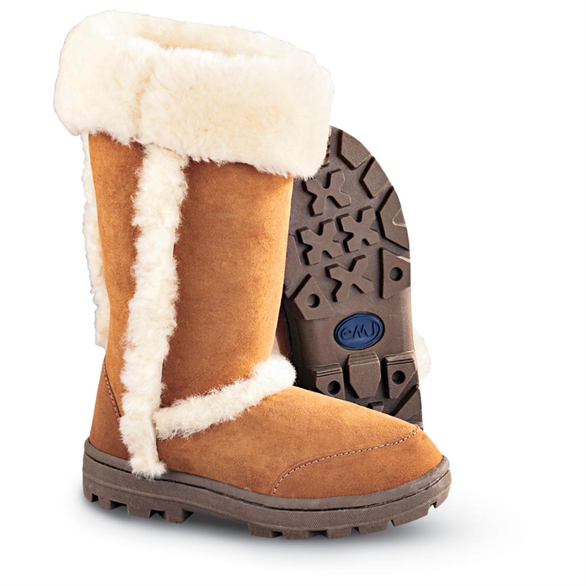 emu sheepskin boots