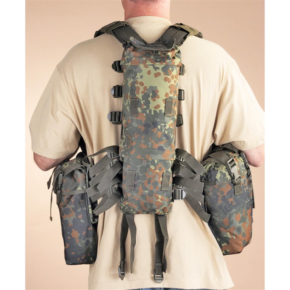 Military-style Tactical Vest, Flecktar Camo - 115025, at Sportsman's Guide