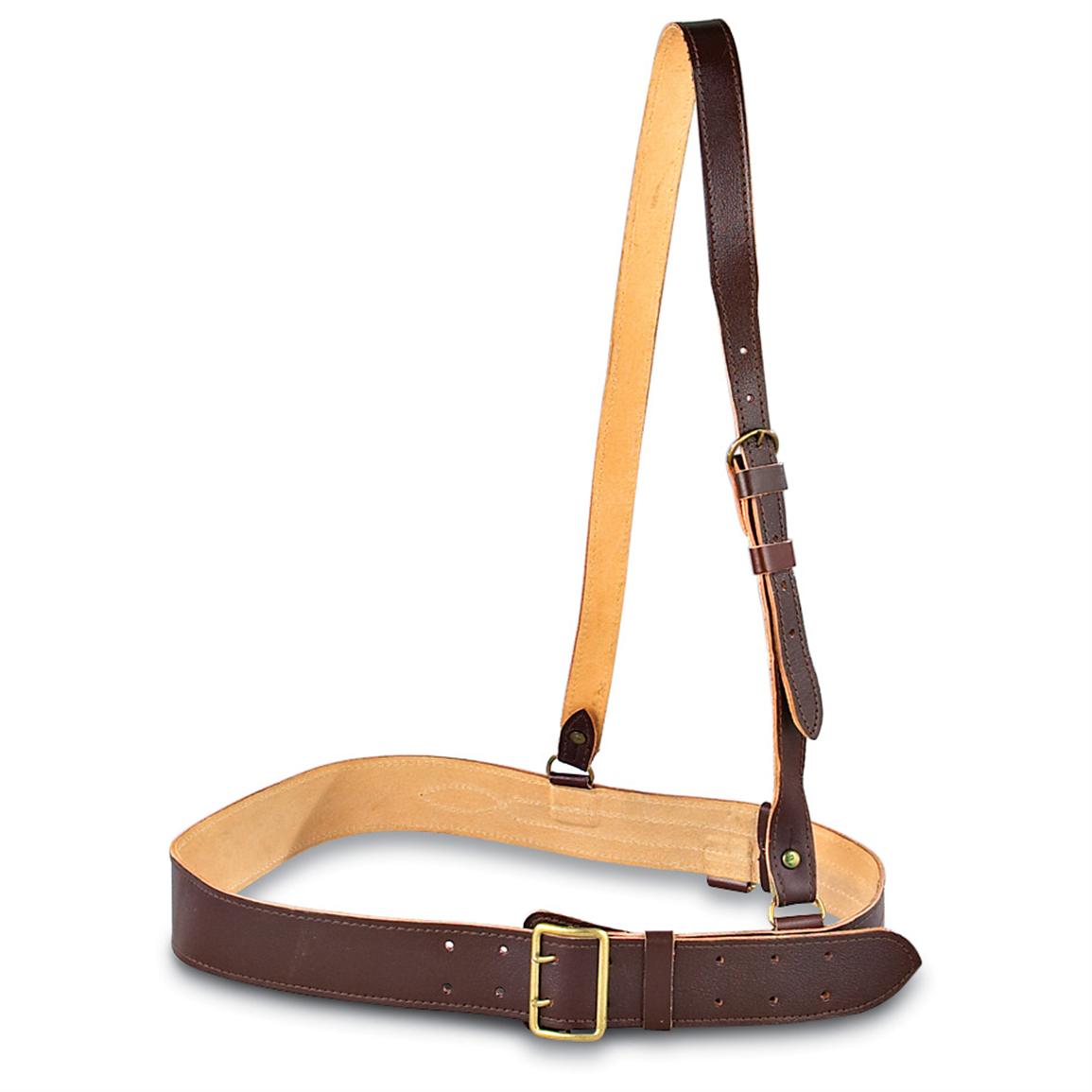 New Czech Military Sam Browne Belt, Brown - 150197, Belts & Suspenders ...