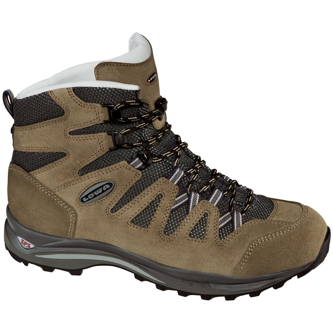Women's Lowa® Jannu Mid Trekking Boots - Black / Yellow - 115416 ...