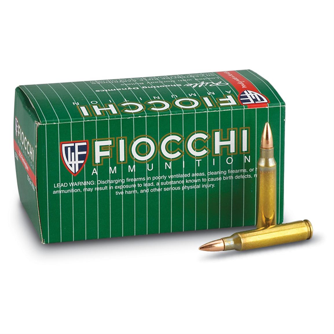 Fiocchi, .223 Remington, FMJBT, 55 Grain, 250 Rounds