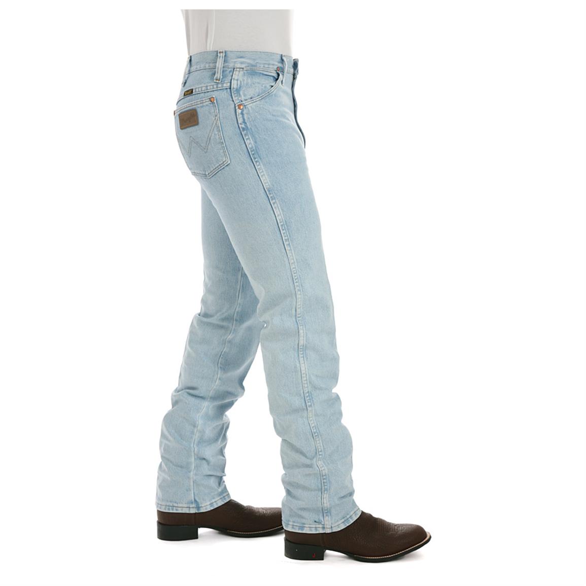 mens wrangler white wash jeans