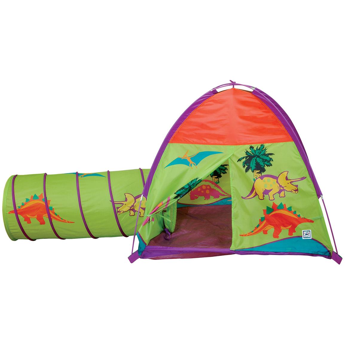 Pacific Play Tents Dinosaur Tent and Tunnel Combo - 116318, Toys at ...