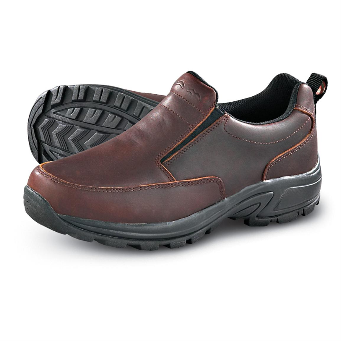wolverine 8 inch moc toe work boots