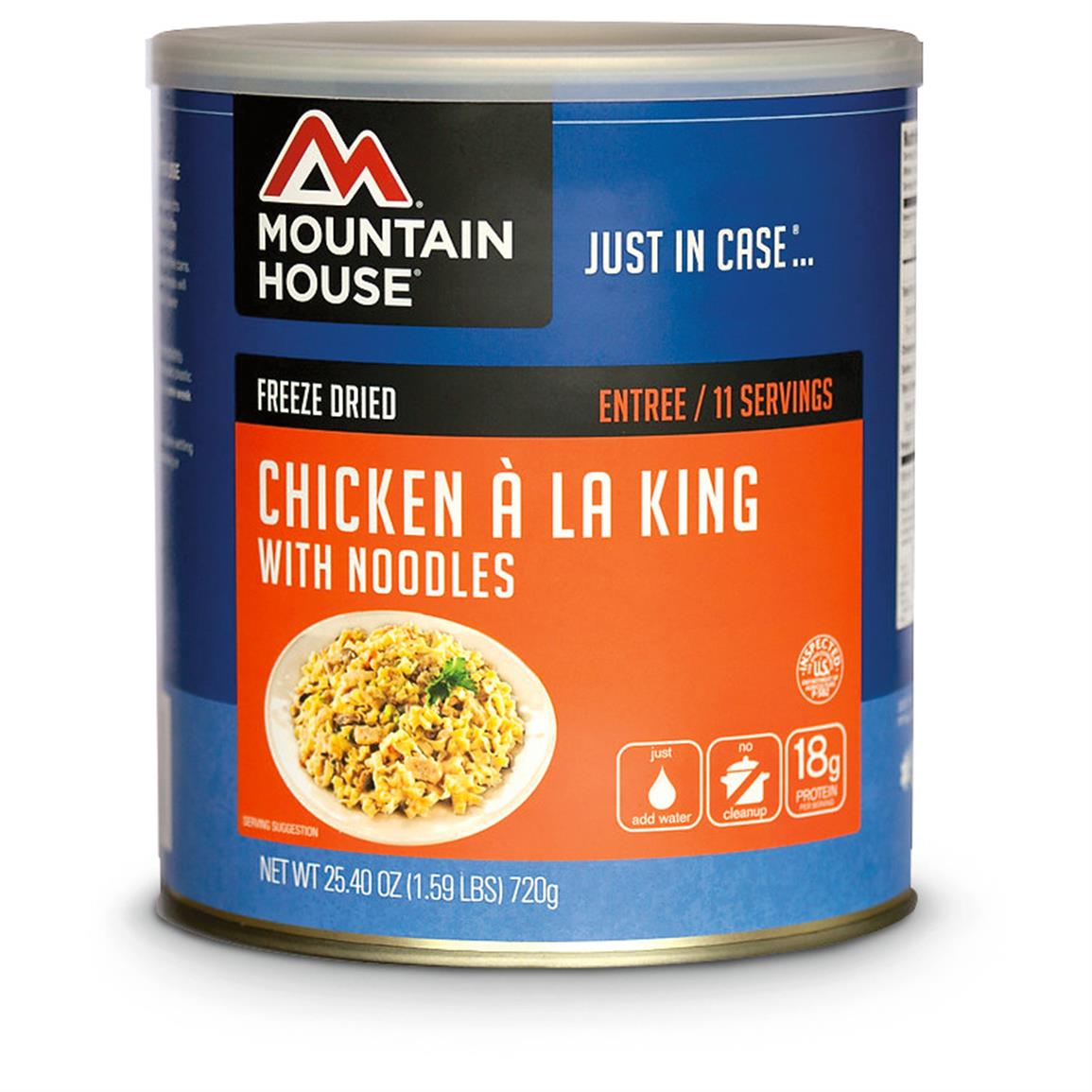 Mountain House Emergency Food Freeze&#8209Dried Chicken A La King with Noodles, 11 Servings
