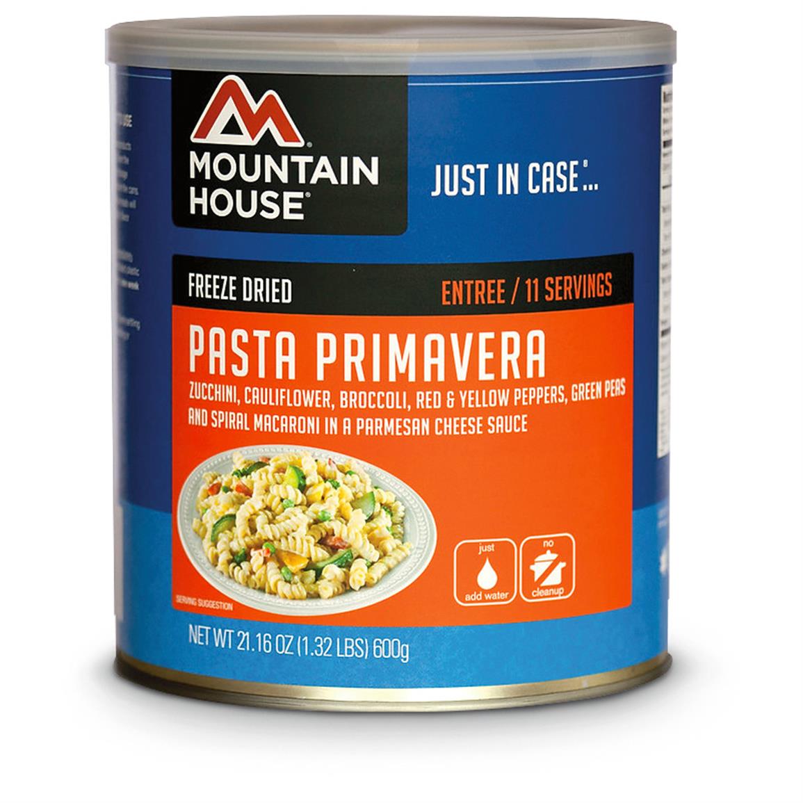 Mountain House Emergency Food Freeze-Dried Pasta Primavera, 11 Servings