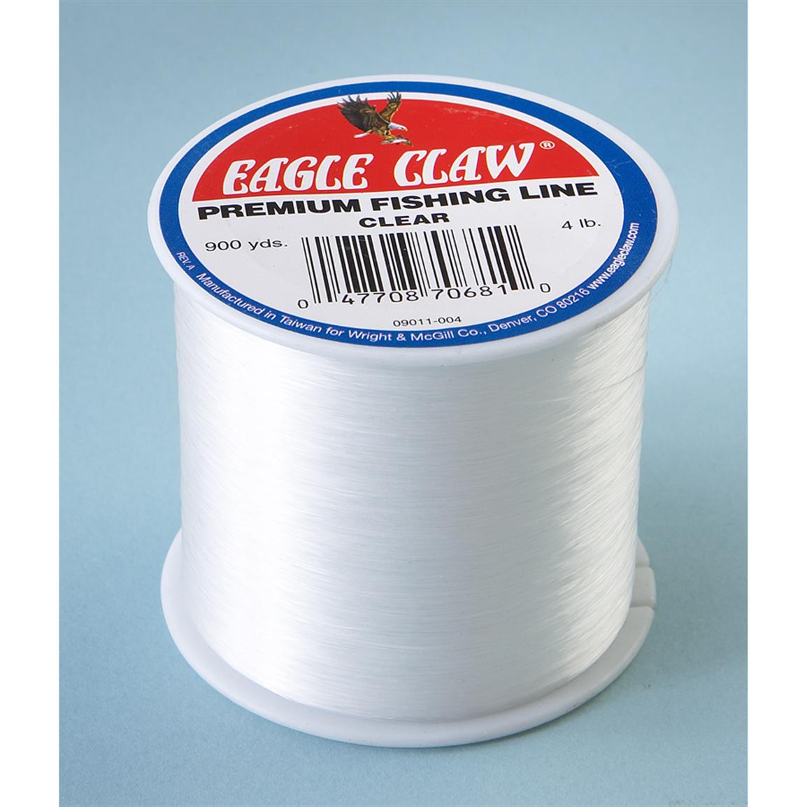 Clear Blue Eagle Claw Premium Monofilament Fishing Line 10 Lb 110 Yd