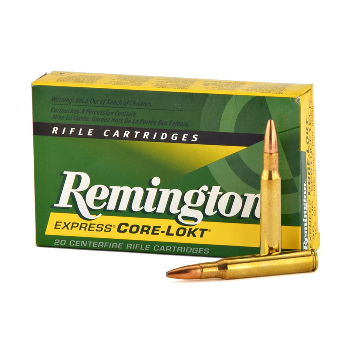 Remington, .30-06 Springfield, PSP Core-Lokt, 165 Grain, 20 Rounds