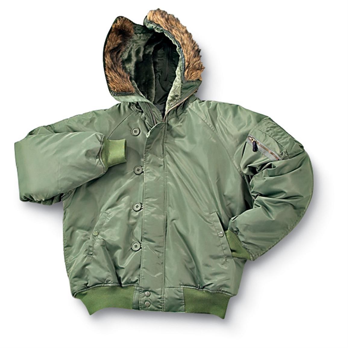 Military - style N2B Parka - 119173, Insulated Jackets & Coats at ...