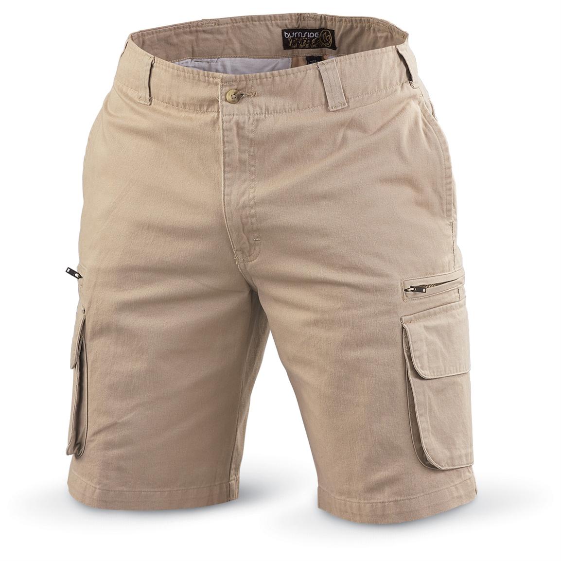 2 Burnside® Twill Cargo Shorts - 119461, Shorts at Sportsman's Guide