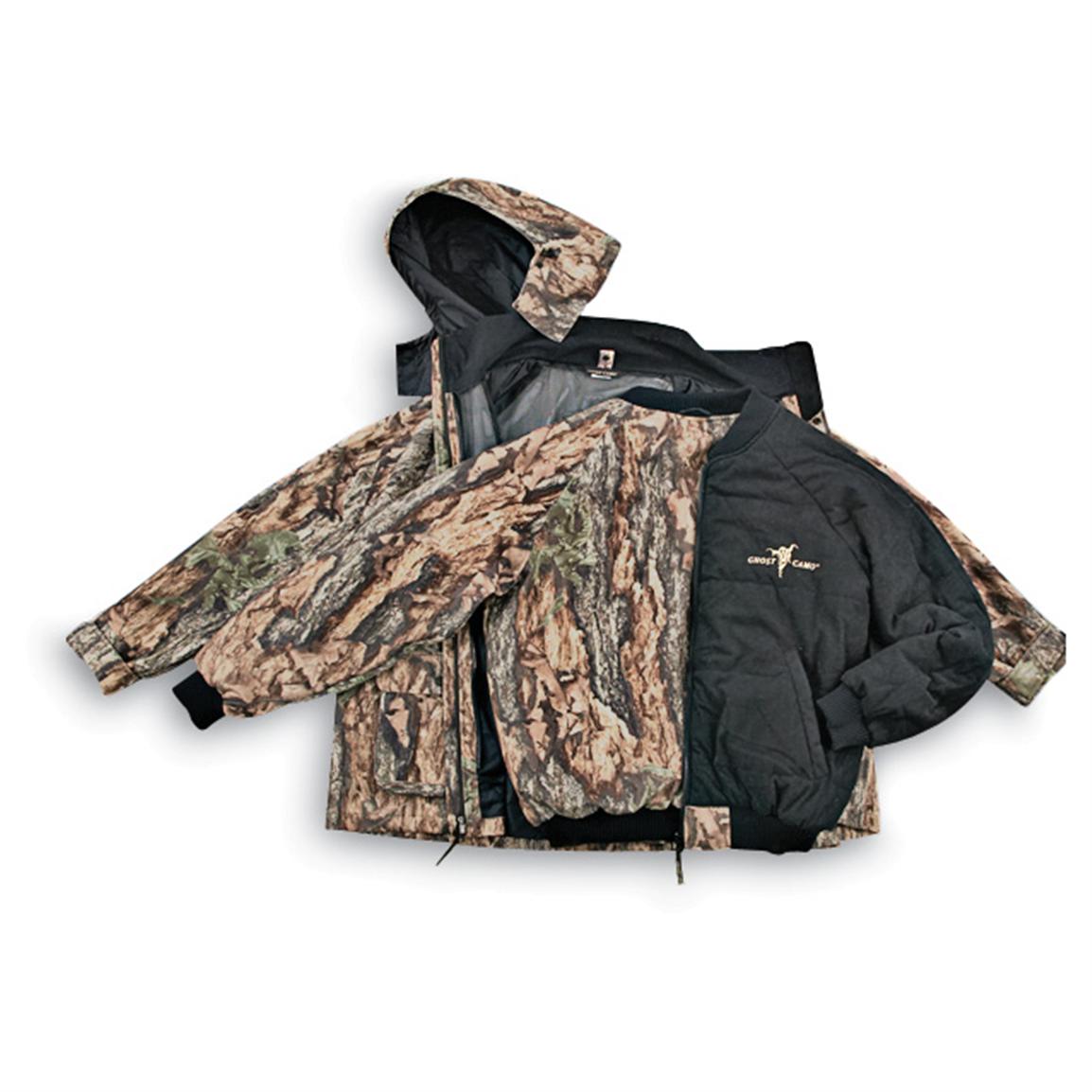 Ghost Camo® Insulated Bibs, Northwoods Ghost 119858, Camo Overalls