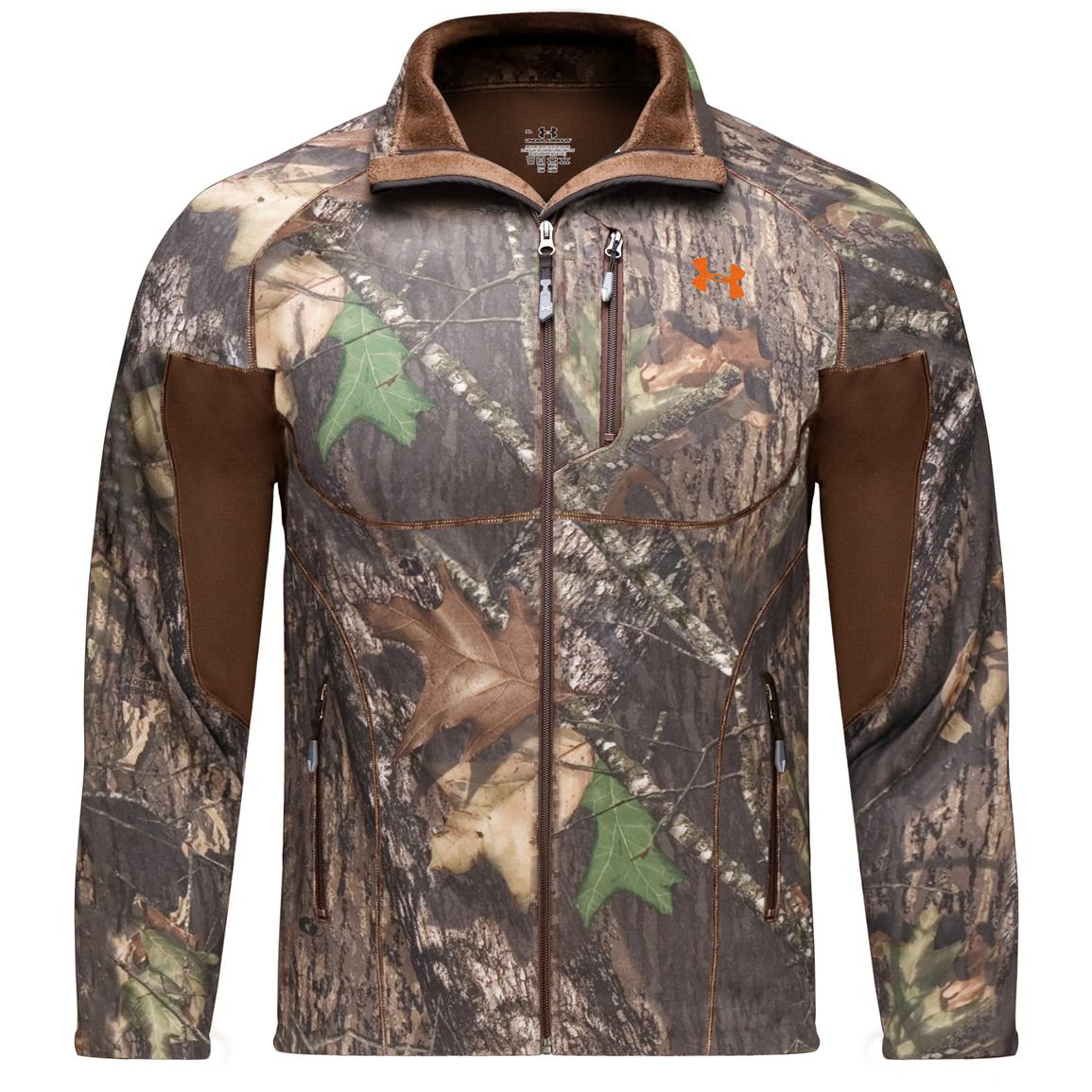 under armour camo fleece jacket