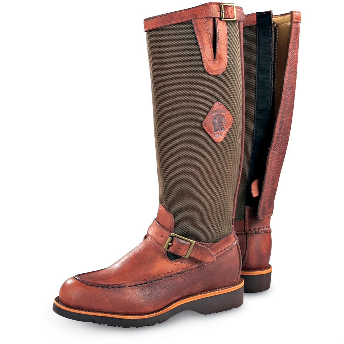 Men's Chippewa Boots® Snake Boots, Mahogany 187334, Hunting Boots at