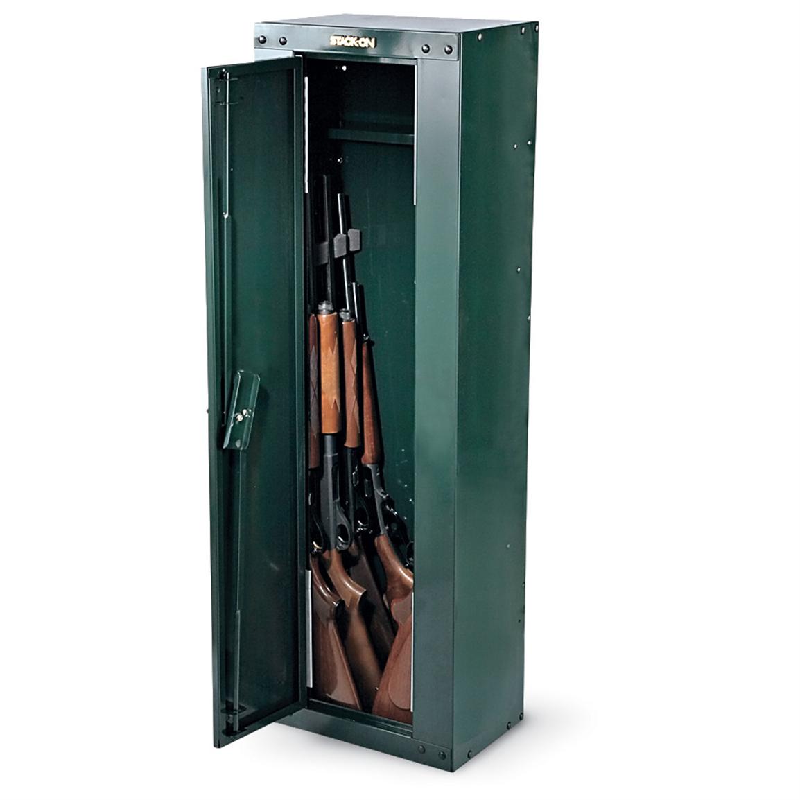 12 Gun Security Cabinet Rifle and Shotgun Storage Steel 55" X 18" X 12-1/2" 