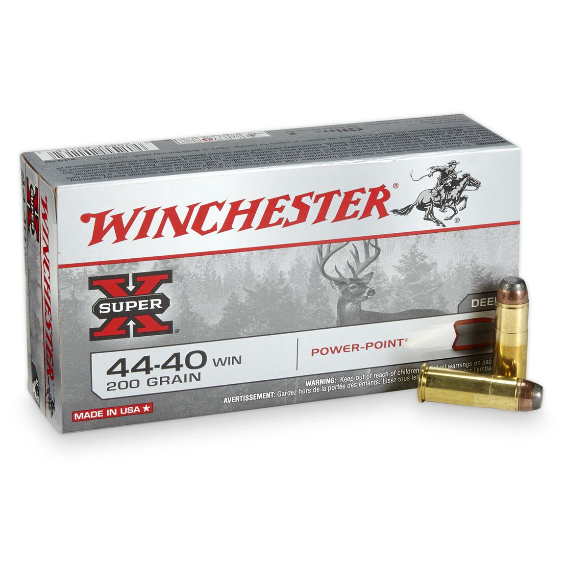 Winchester SuperX, .4440 Winchester, PP, 200 Grain, 50 Rounds 12169