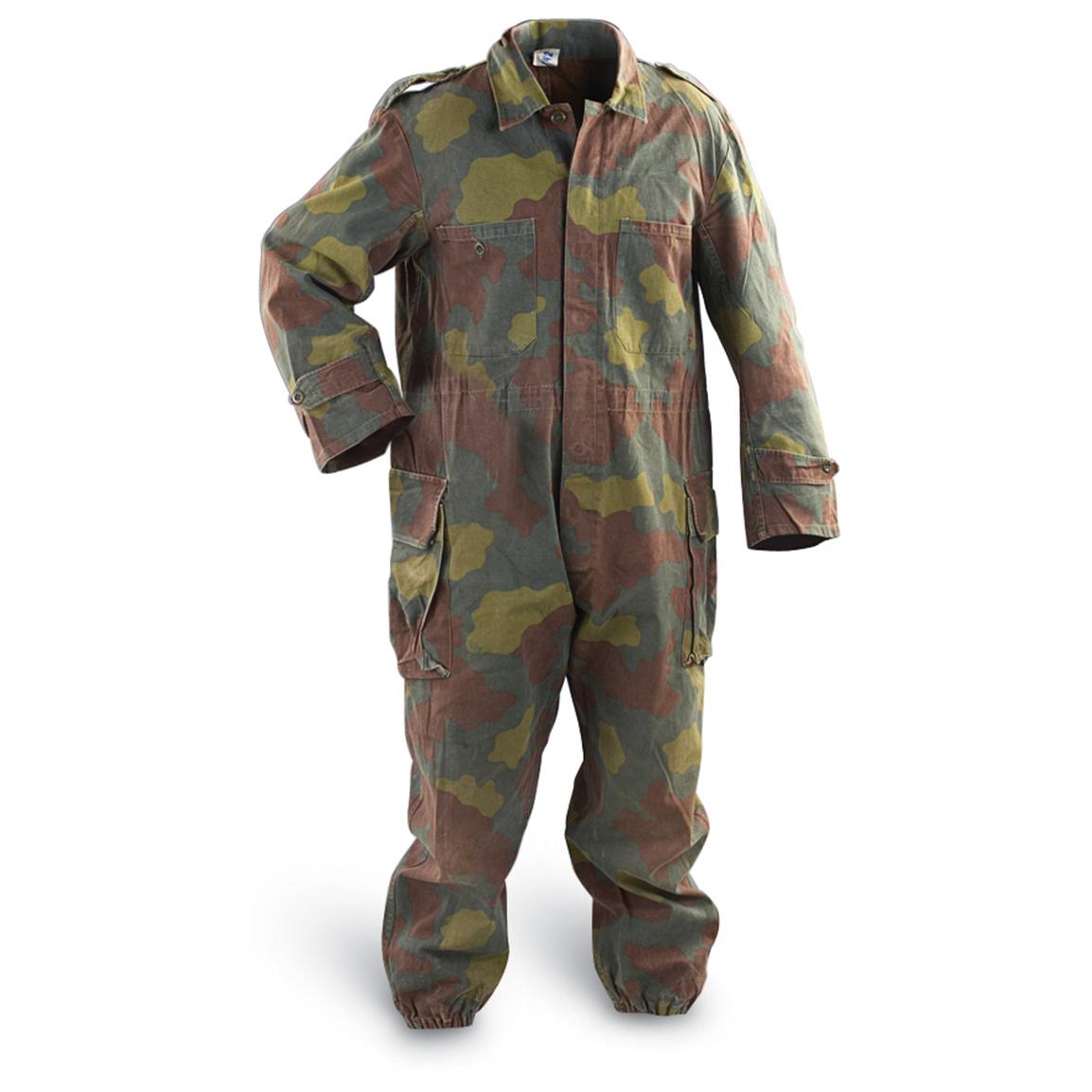 Used Italian San Marco Coveralls, Vintage Camo 122176, Military