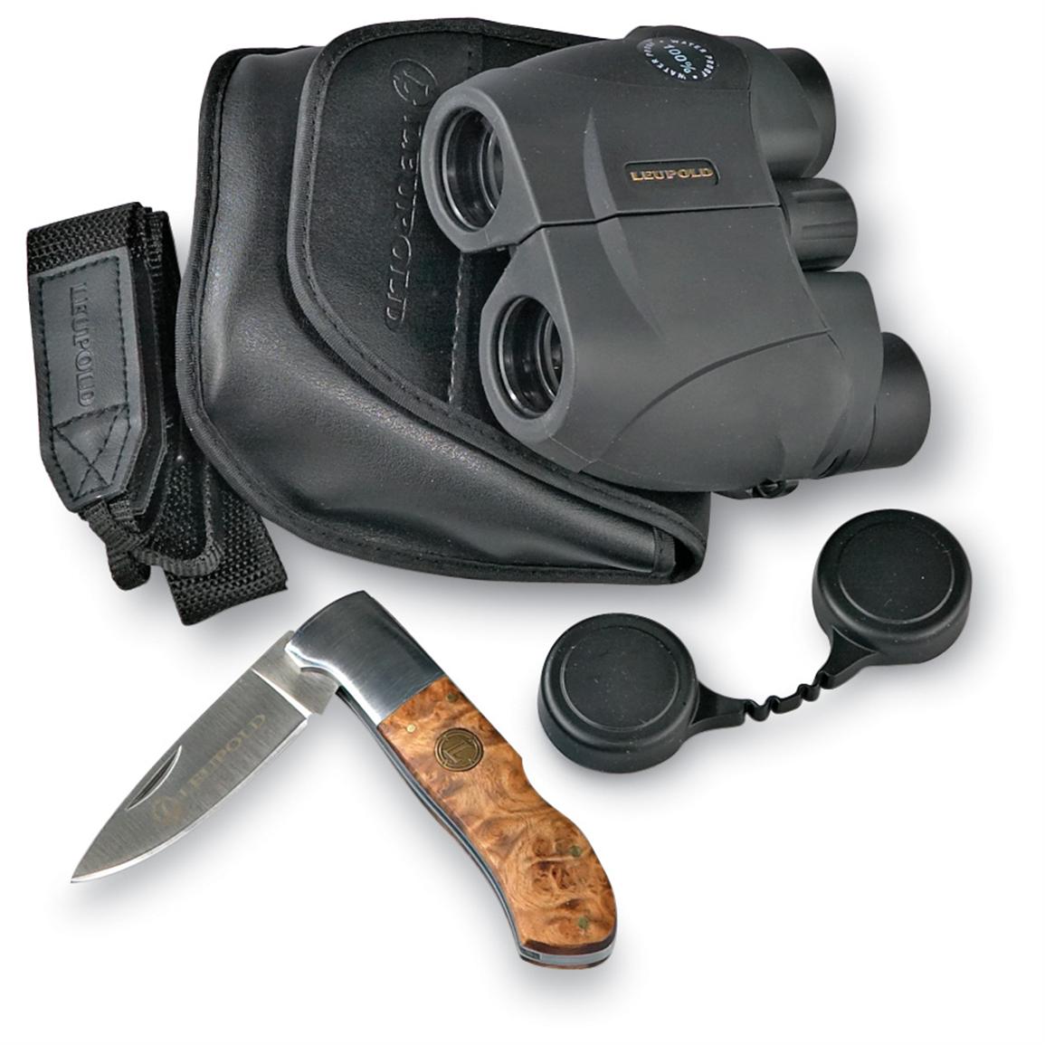 Leupold® 10x25 mm Binoculars and Knife 123093, Binoculars