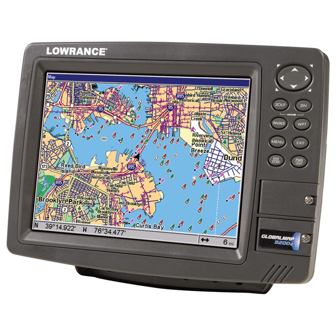 Lowrance® GlobalMap® 9300C GPS Chartplotter 123209, Fish Finders at