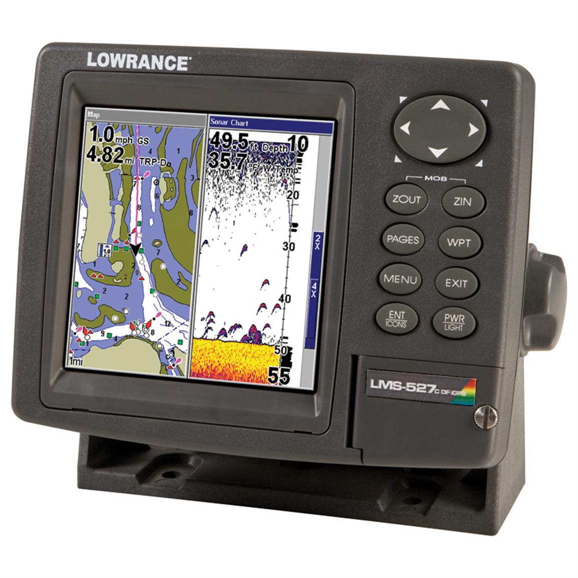 Lowrance® LMS - 527C DF iGPS Chartplotter / Fishfinder with Transducer ...