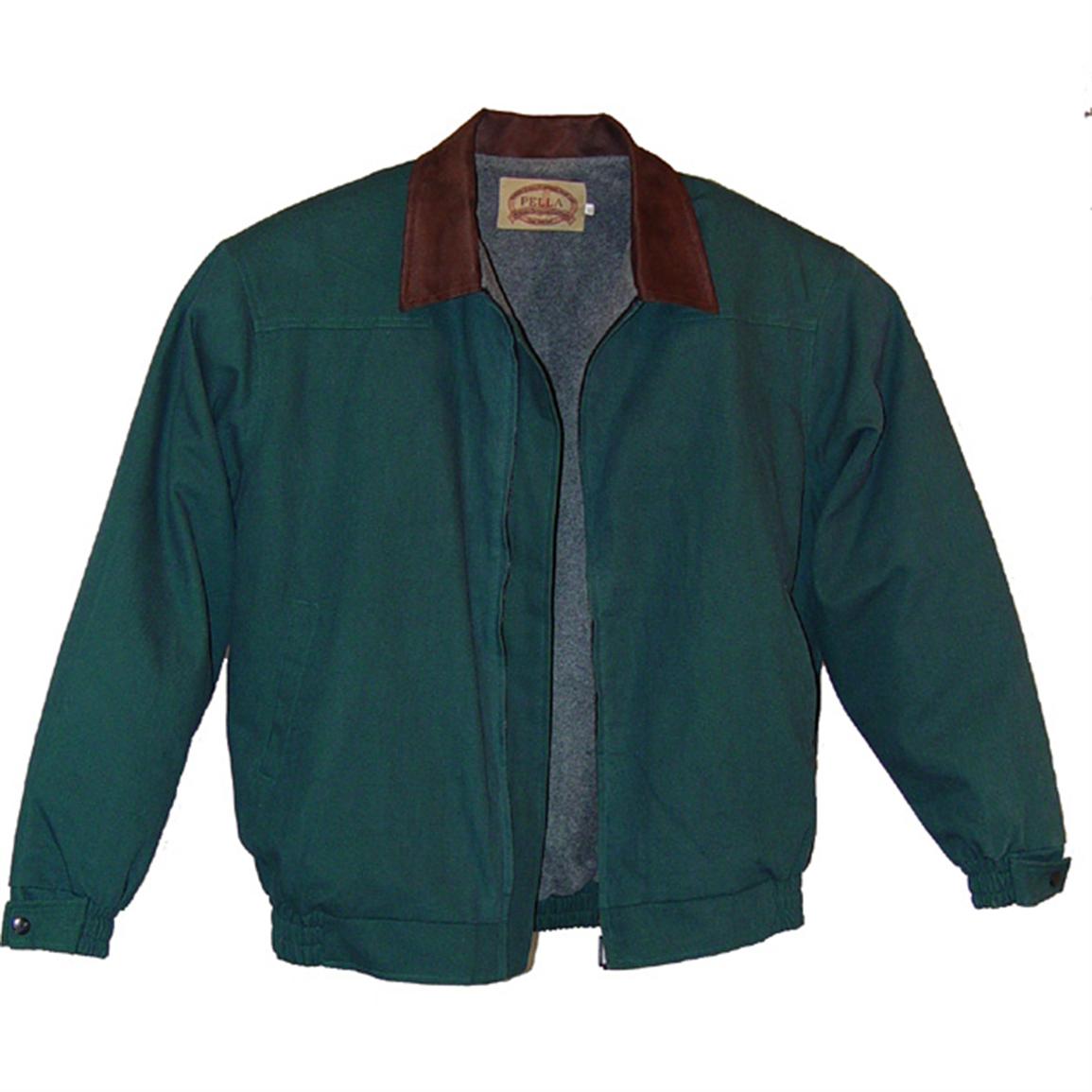 Men's Pella® Tall Colorado Fleece Lined Bomber Jacket, Hunter Green ...
