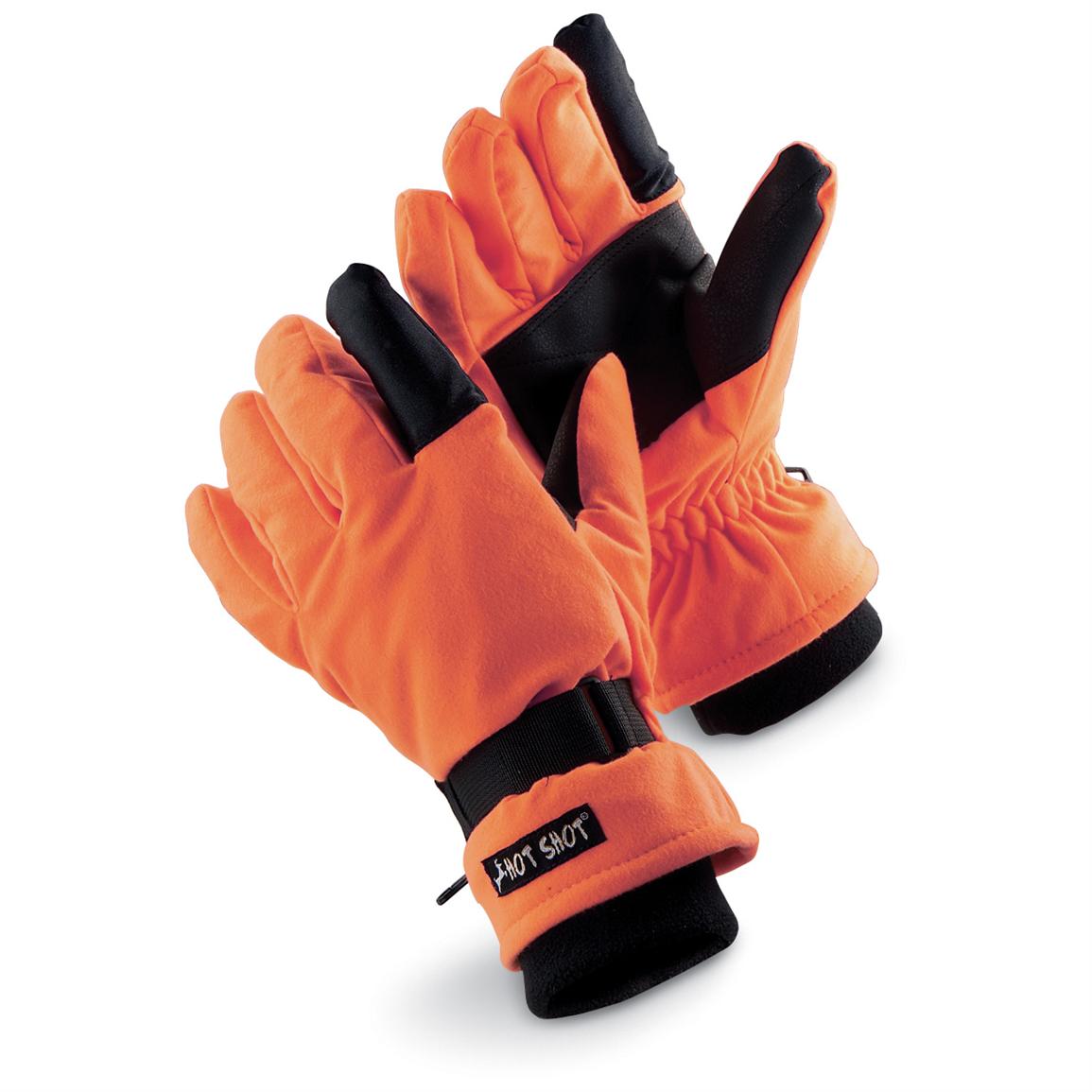 2 Prs. Hot Shot® Aqua E4™ Gloves, Blaze 123474, Blaze Orange