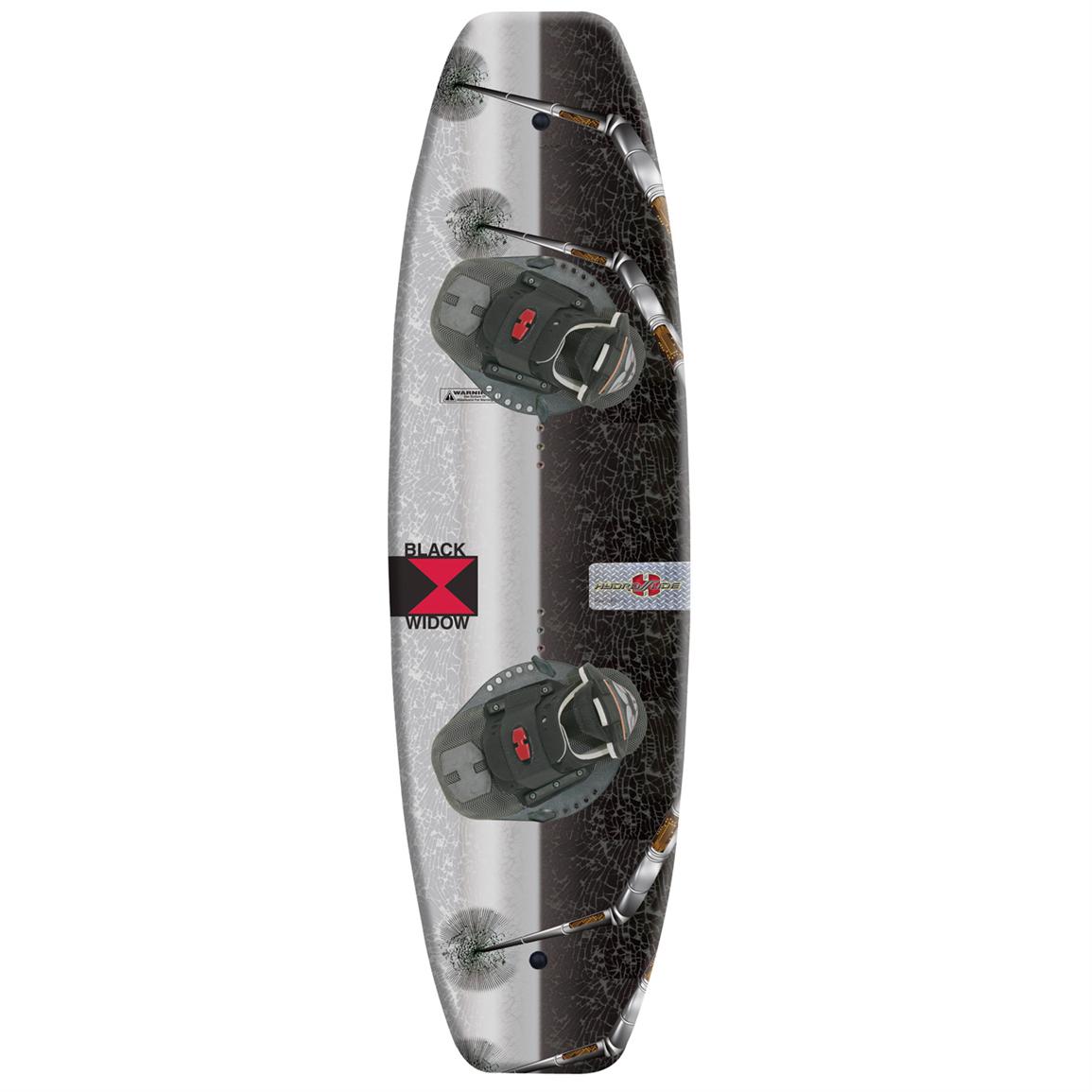 HydroSlide® Black Widow Wakeboard and Chaser Bindings 123669, Knee