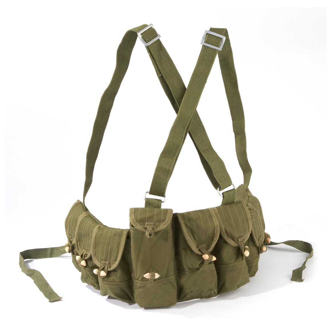 Military - issue Chinese 9 - pocket Chest Rig, Olive Drab - 123849 ...