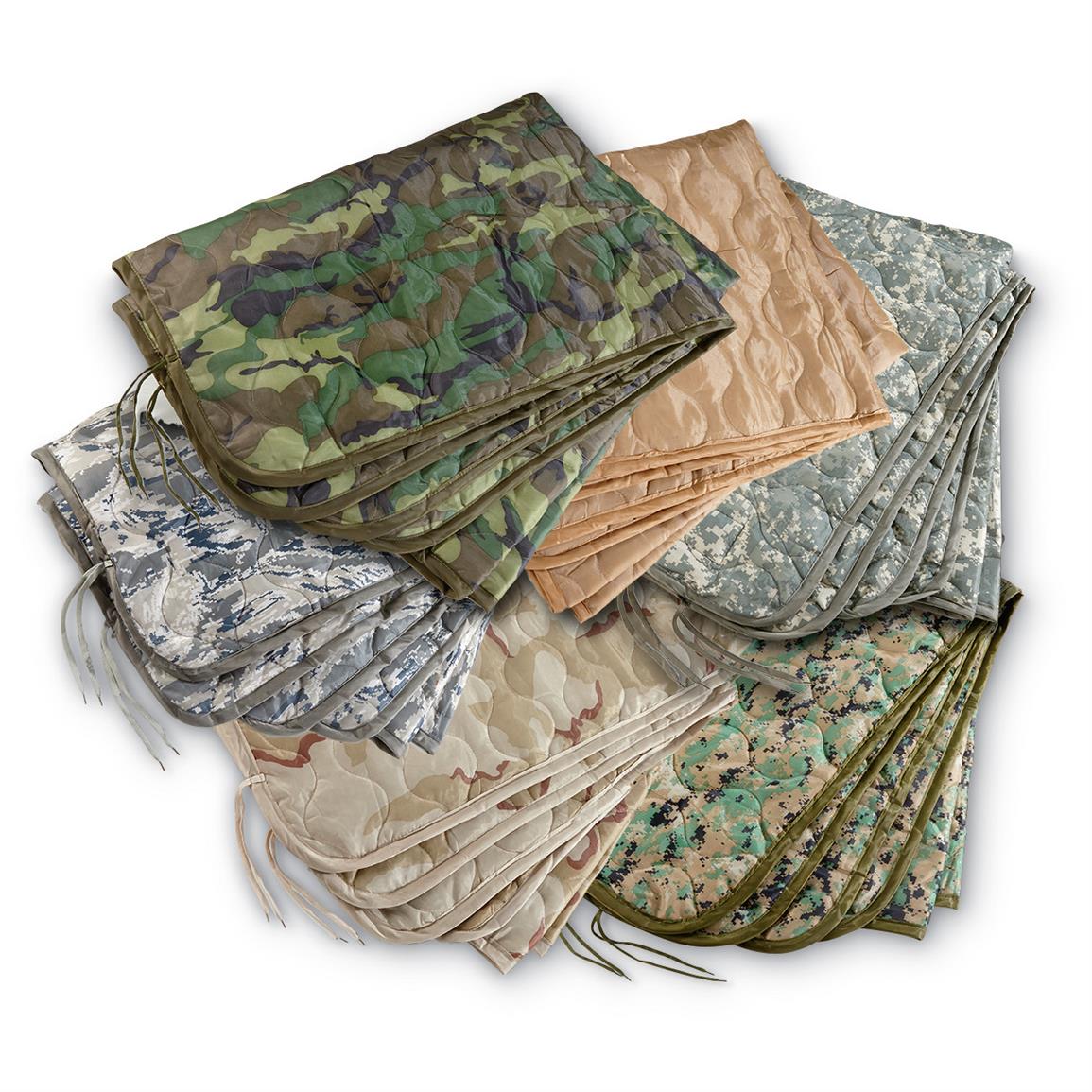NEW Military Issue Army & USMC Woodland Camouflage Poncho Liner Woobie Blanket 