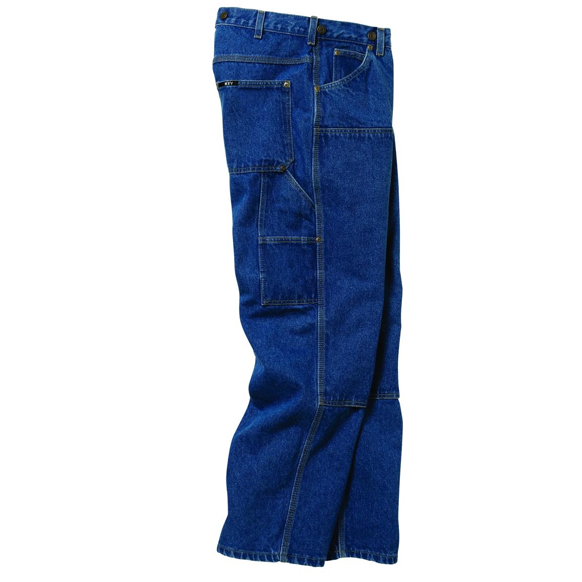 Key Industries® Denim Logger Dungarees - 226743, Jeans & Pants at ...