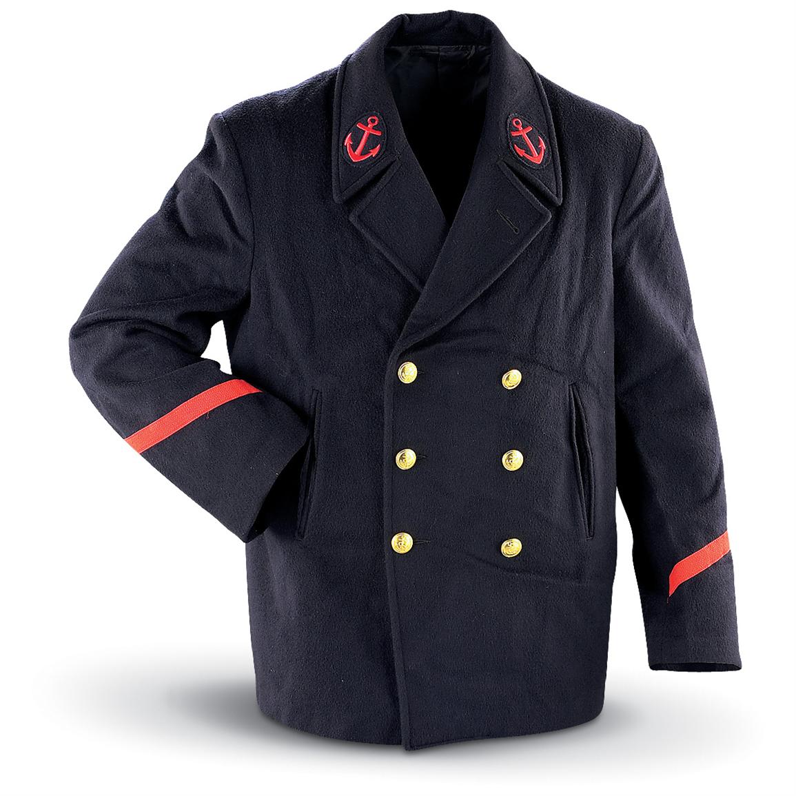 picture france size visa 124068, Coat, Military New  Navy French Insulated Pea