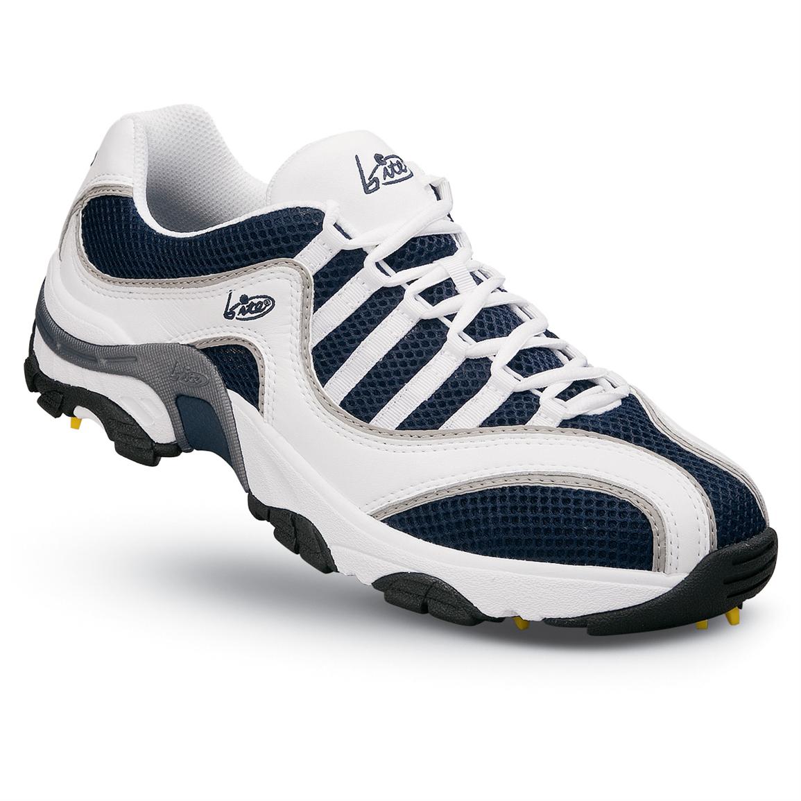 Men's Bite® Vibe AC Golf Shoes, Navy / White / Light Gray - 124209 ...