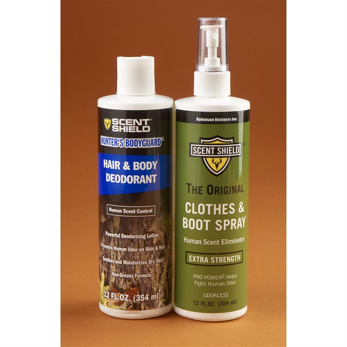 2 - Pk. Scent Shield® Original Spray and Hair / Body ...