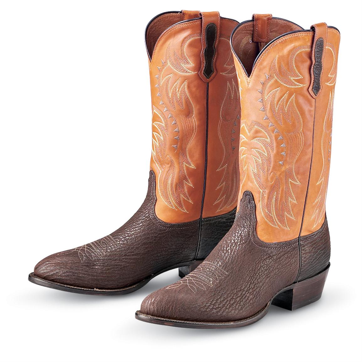 Men's Nocona® Glove - tanned Shark Boots, Chocolate / Tobacco Brown ...