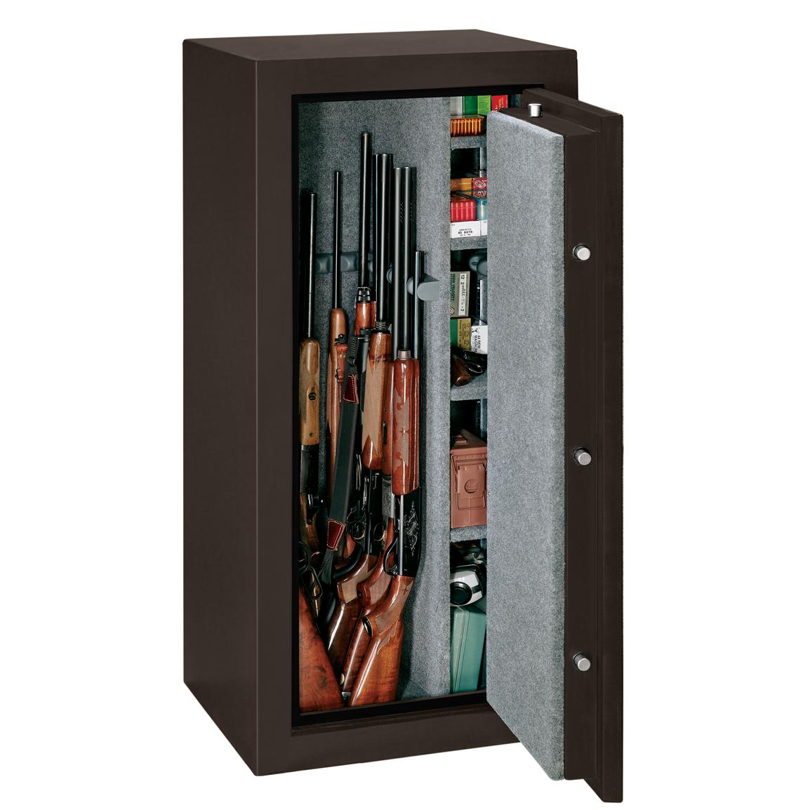 Stack - On Elite 24 Gun Fire Resistant Safe with Electronic Lock, Brown ...