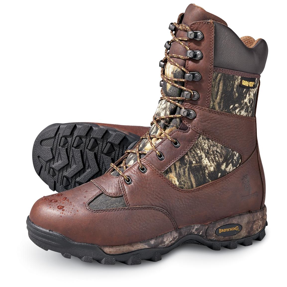 Men's Browning® GORE - TEX® Scrambler Boots, Brown / Mossy Oak® Break ...
