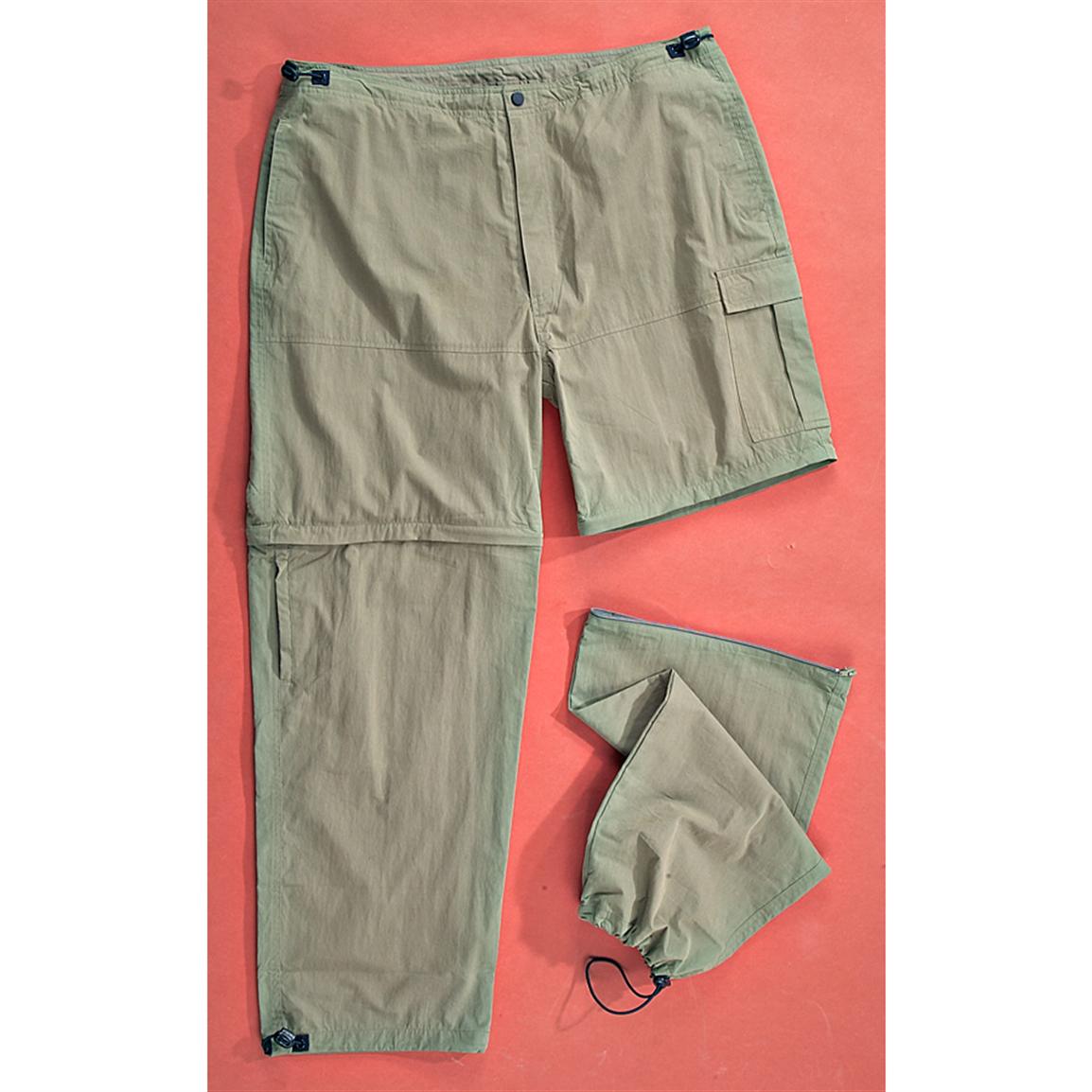 Zip - off Cargo Pants, Green - 124816, Jeans & Pants at Sportsman's Guide