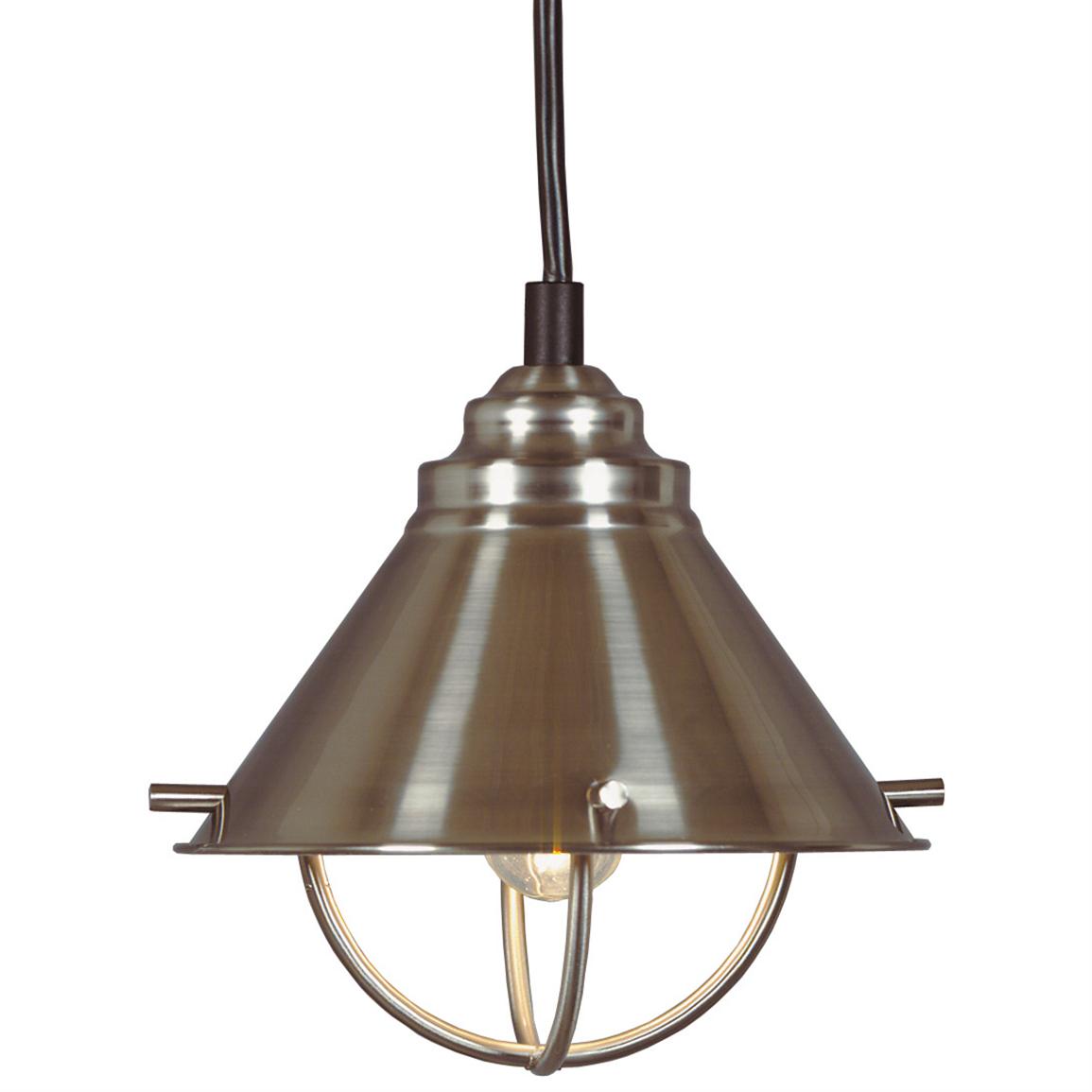 Hunter Kenroy Harbor Mini Pendant Lamp 124924 Lighting At Hunter Kenroy Harbor Mini Pendant Lamp Brushed Steel