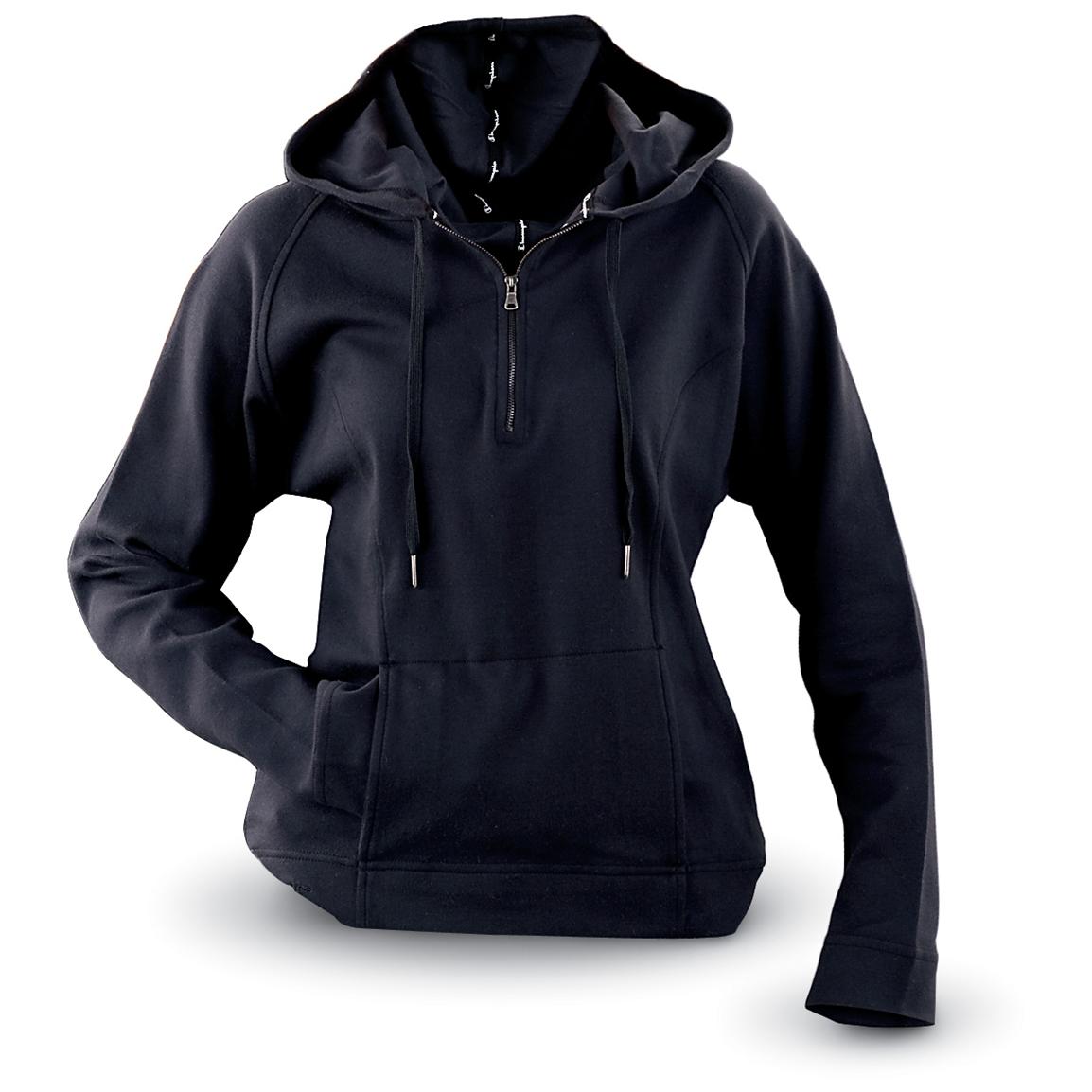 2 - Pk. Women's Champion® Half - zip Hooded Sweatshirts - 125134 ...
