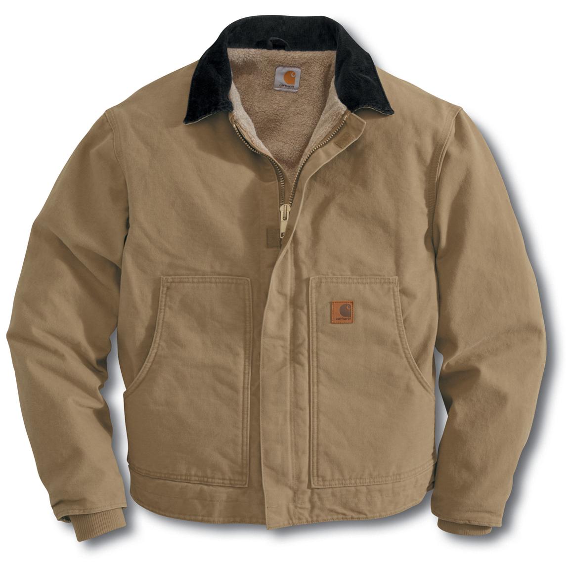 Tall Carhartt® Sandstone Dearborn Jacket - 125137, Insulated Jackets ...