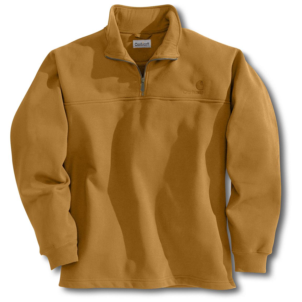 Tall Carhartt® Heavyweight Zip-Mock Sweatshirt - 125154, Sweatshirts ...