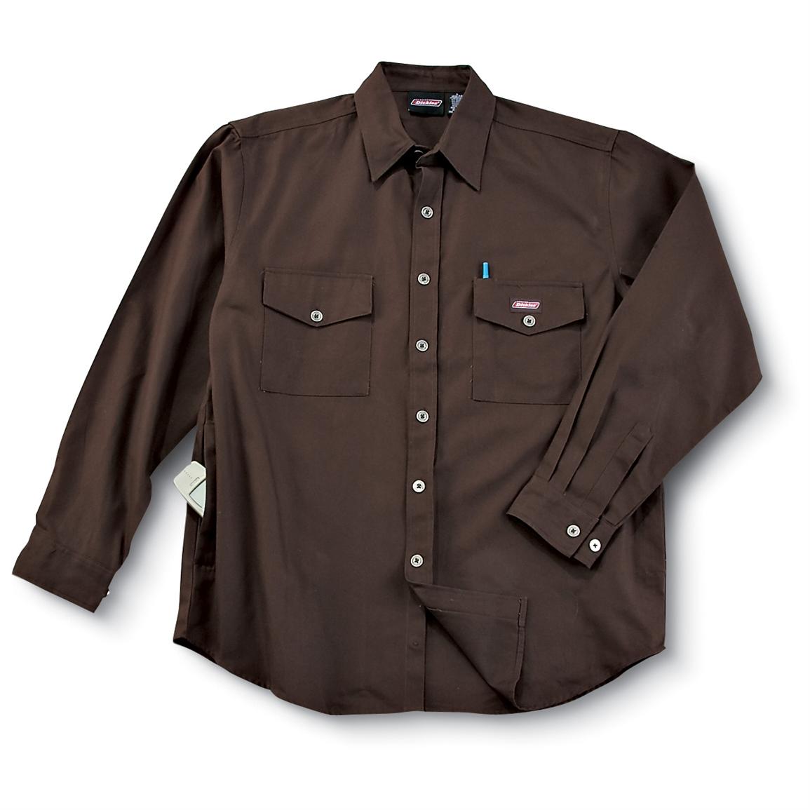 dickies sacramento shirt brown duck